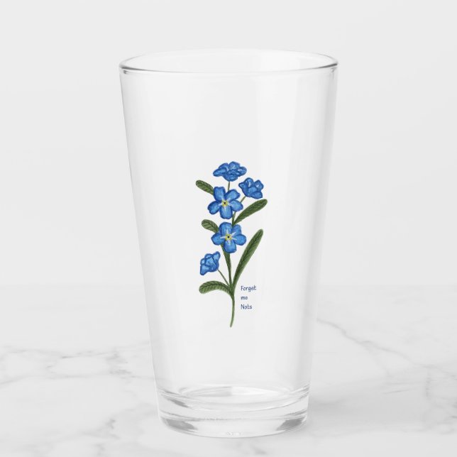 Olvídate del Tumbler de Vidrio de Flores (Anverso)