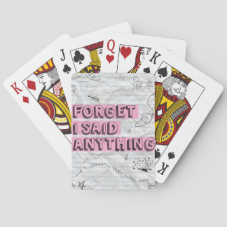 Olvidé Decir Cualquier Cosa Baraja de Cartas