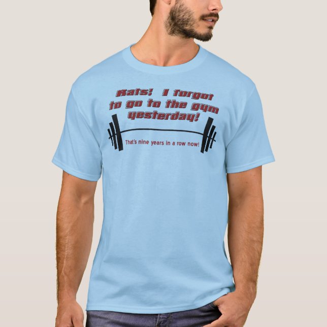 Olvidé la camiseta divertida del gimnasio (Anverso)