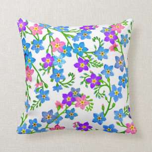 Olvídeme no almohada de las flores del jardín