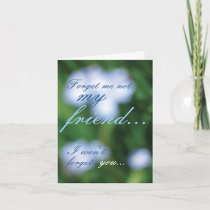 Olvídeme no… Tarjeta