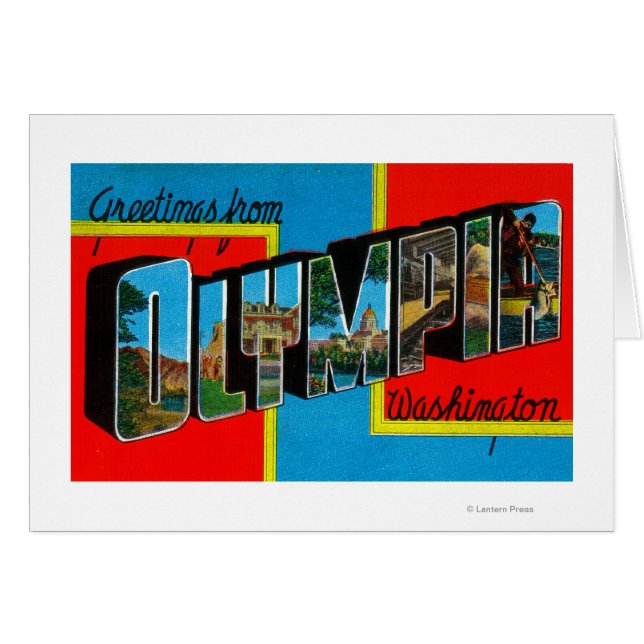Olympia, Washington - Escenas de letras grandes 2 (Anverso (Horizontal))