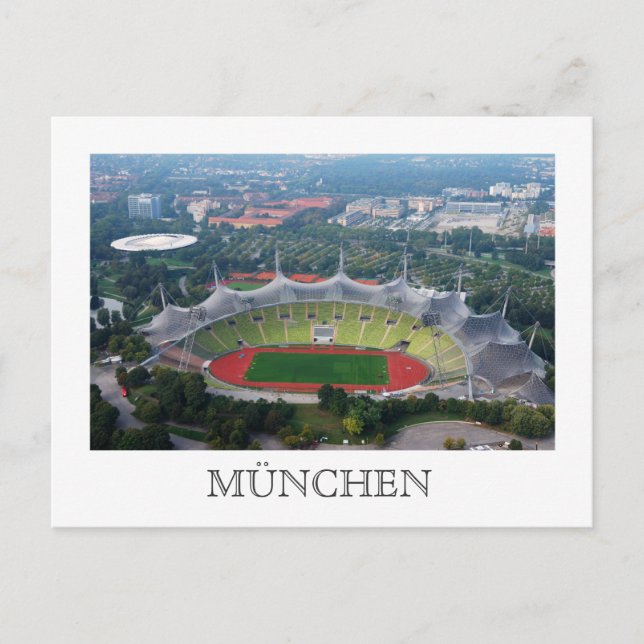 Olympiapark, postal de Múnich (Anverso)