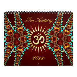 OM Artística Yoga New Age Calendario Mediacional