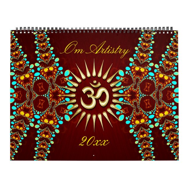 OM Artística Yoga New Age Calendario Mediacional (Tapa)