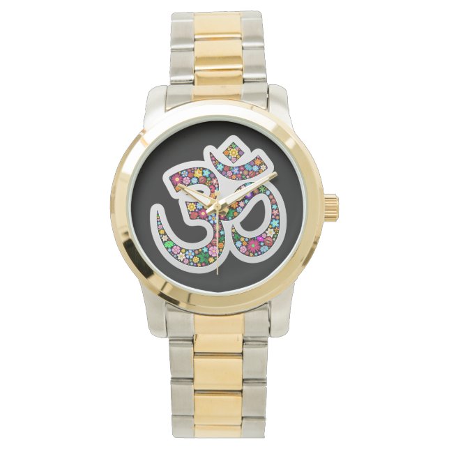 Om Aum Namaste Yoga Symbol relojes (Anverso)