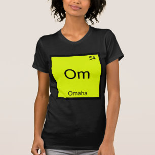 Om - Camiseta de símbolo de elemento de química de