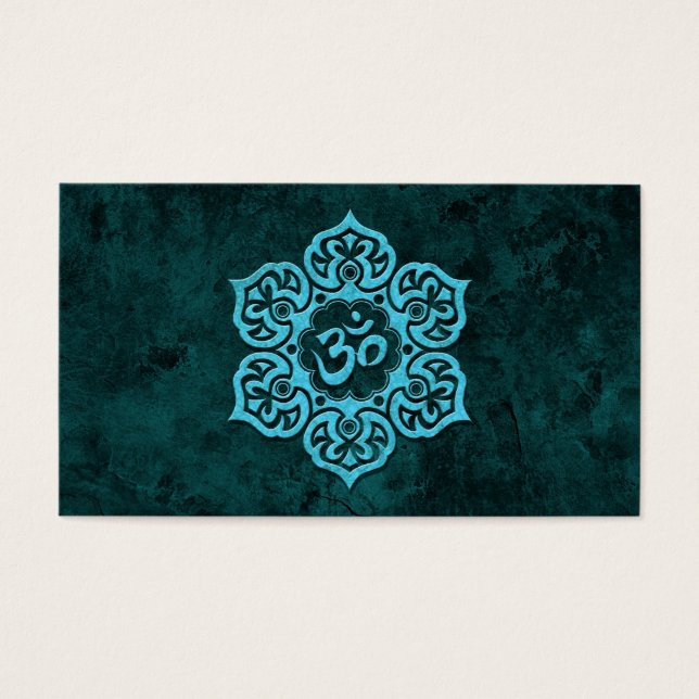 Om Floral De Piedra Azul (Frente)