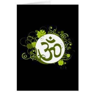 OM floral verde budista
