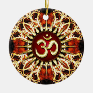 OM Fuego Energía Espiritual Ornamento cerámico