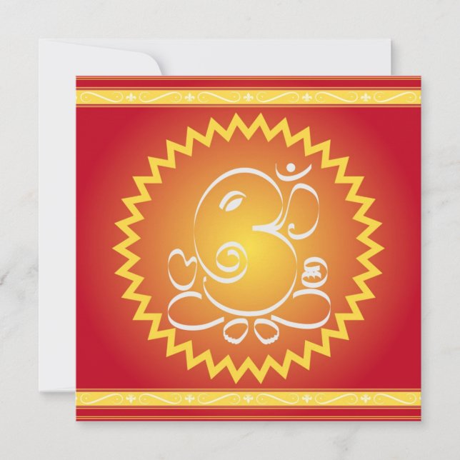 Om Ganesha con estrella amarilla (Anverso)