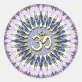 OM Lavender Love Energy Spiritual Heather Pegatina
