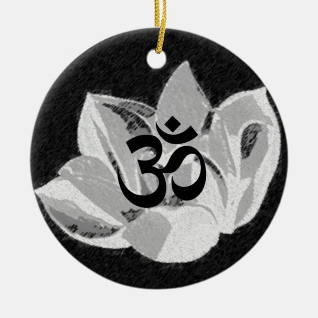 Om Lotus - Ornamento de yoga (Frente)