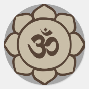 Om Lotus Pegatina