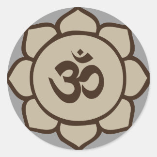 Om Lotus Pegatina