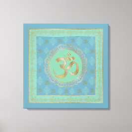 OM Mandala - Lienzo envuelto