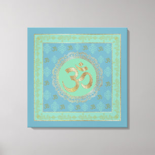 OM Mandala - Lienzo envuelto