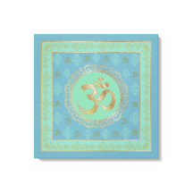 OM Mandala - Lienzo envuelto