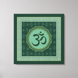 OM Mandala - Lienzo envuelto