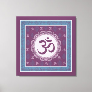 OM Mandala - Lienzo envuelto