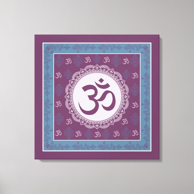 OM Mandala - Lienzo envuelto (Anverso)