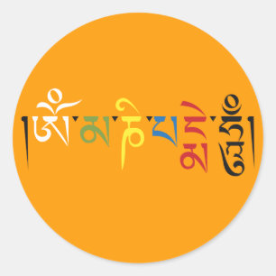 Om Mani Padme Hum Pegatina