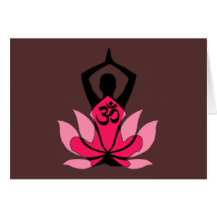 OM Namaste Espiritual Lotus Flower Yoga en Umber