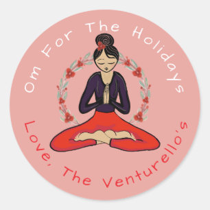 Om Para Las Vacaciones Calcomanía De Yoga
