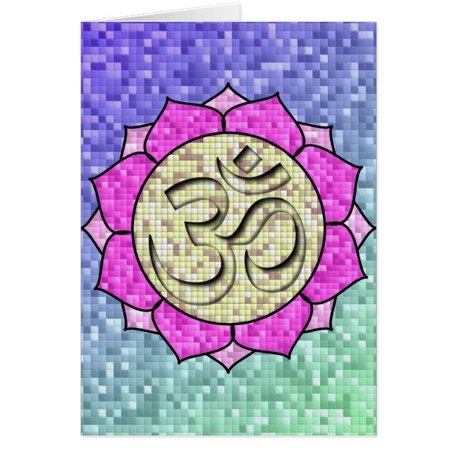 Om Pink Lotus Mosaic (Frente)