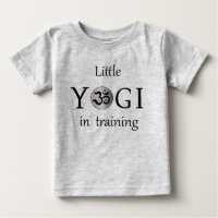Om zen lindo yogi yoga bebés camiseta gris