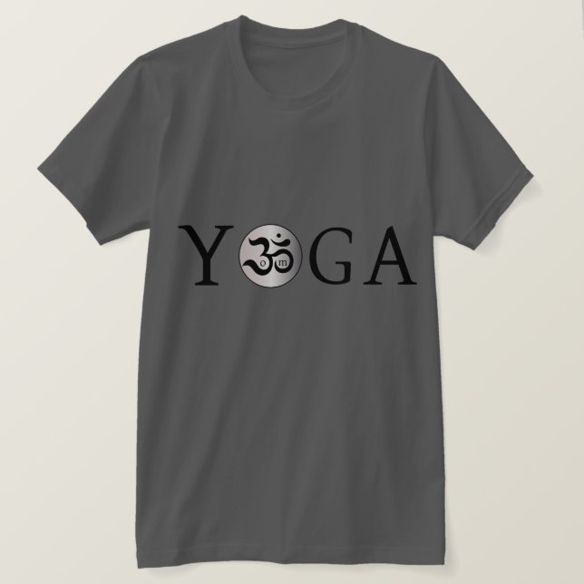 Om zen yogi yoga entrenamiento de fitness camisa (Anverso del diseño)