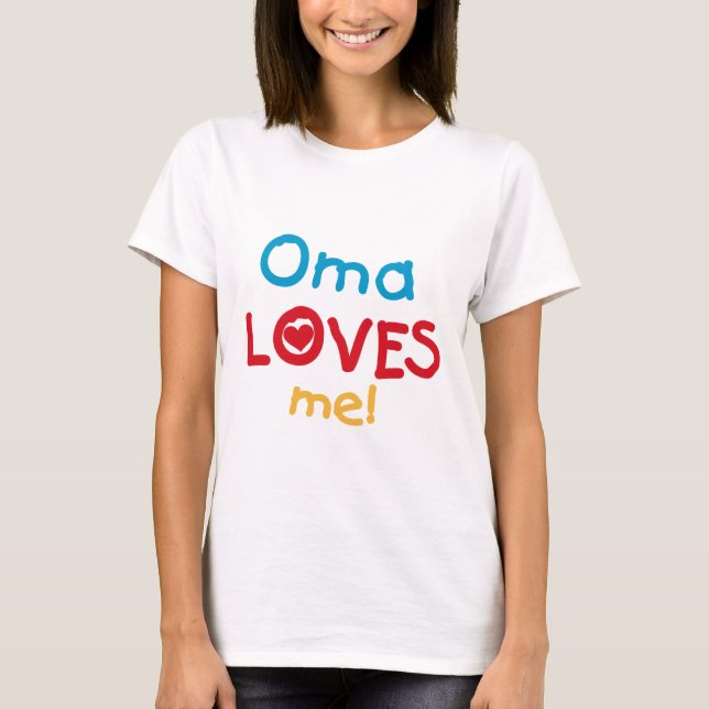 Oma me ama camisetas y regalos (Anverso)