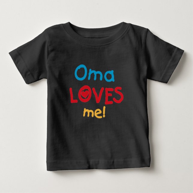 Oma me ama camisetas y regalos (Anverso)