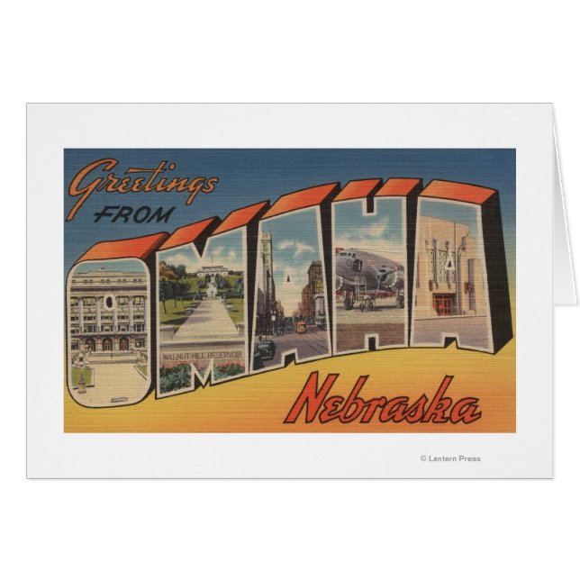 Omaha, NebraskaGrandes Escenas de letrasOmaha, NE (Anverso (Horizontal))
