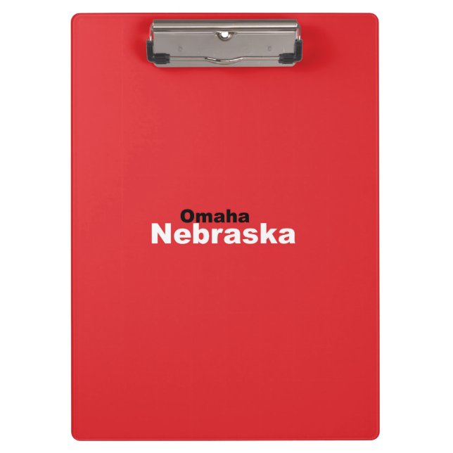Omaha, portapapeles de Nebraska (Anverso)
