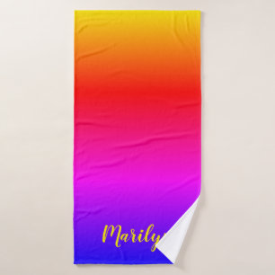 Ombre Arcoíris Brillante Personalizado