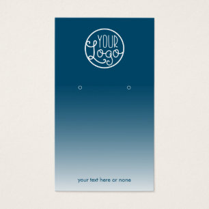 Ombre azul moderno Tarjeta de visualización de tus