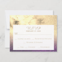 *~* Ombre Brillo Berenjena Amarillo Dorado RSVP