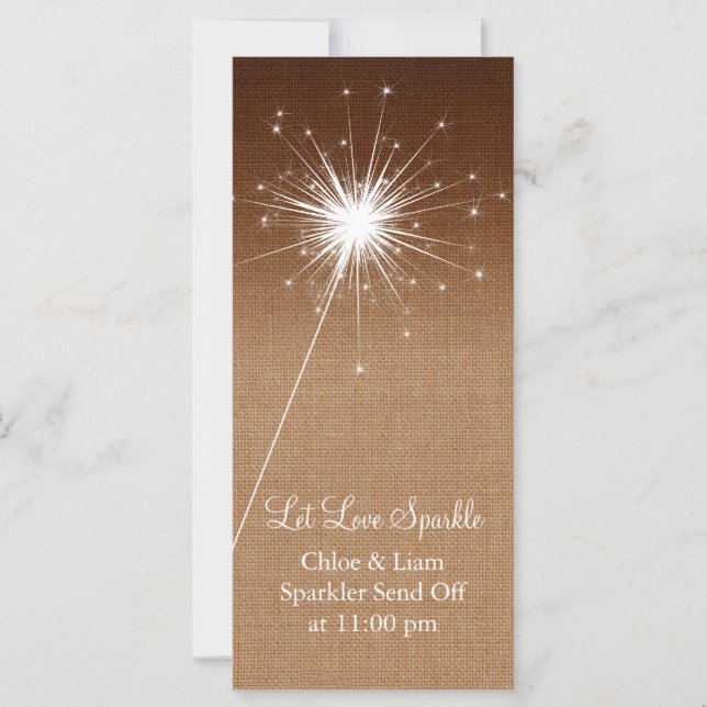 Ombre Burlap Sparkler Holder (Anverso)