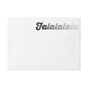 Ombre Gray Falalalala Negrita Script moderno vacac