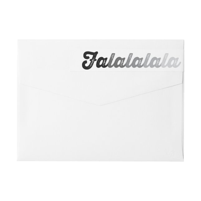 Ombre Gray Falalalala Negrita Script moderno vacac (Reverso)