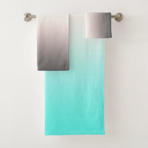 Ombre gris turquesa