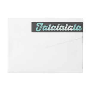 Ombre Mint Falalalala Negrita Script moderno vacac