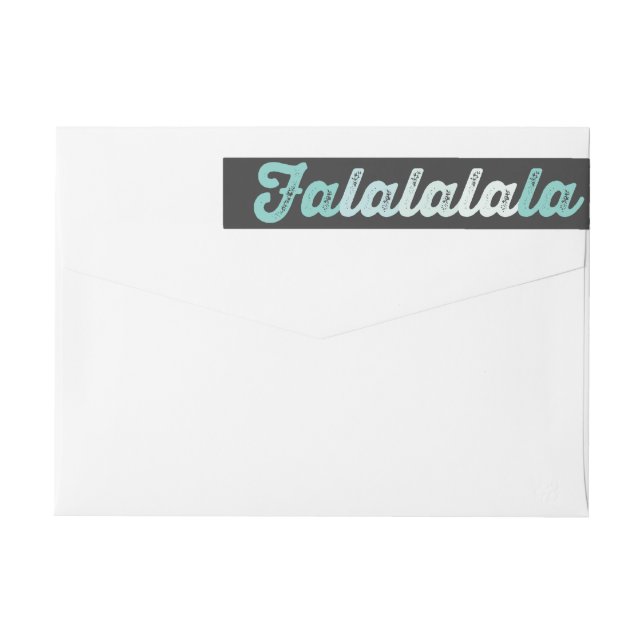 Ombre Mint Falalalala Negrita Script moderno vacac (Reverso)