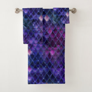 Ombre Morado Brillante y Escamas de Dragón con Bri