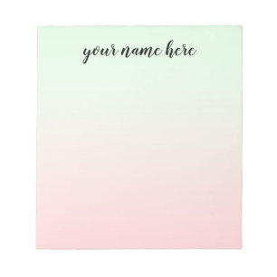 Ombre personalizó la libreta
