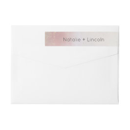 Ombre Rubor Relieve metalizado rosado de moda Boda