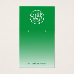 Ómbre verde moderno Tarjeta de visualización de tu
