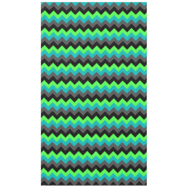 Ombre verde negro Chevrons grandes manteles