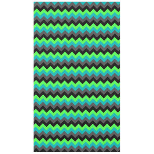 Ombre verde negro Chevrons grandes manteles